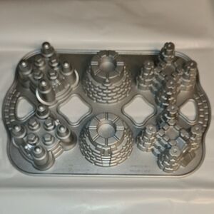 Nordic Ware Metallic  CASTLE Cakelet Pan